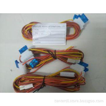 1000mm Car Wire Harness Assembly With Amp 2x3f Connector, 6